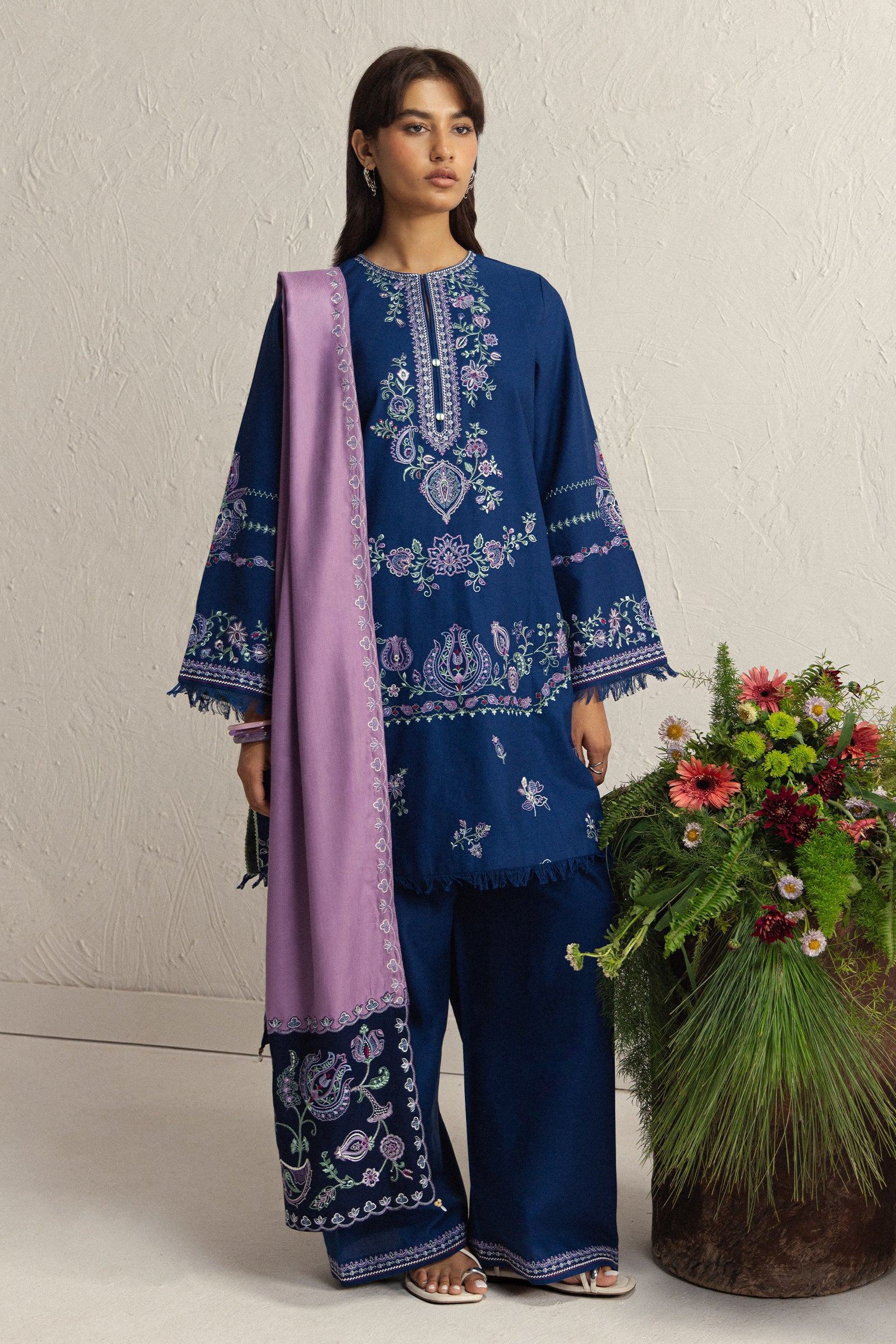3-piece khaddar suit | Coco by Zara Shahjahan