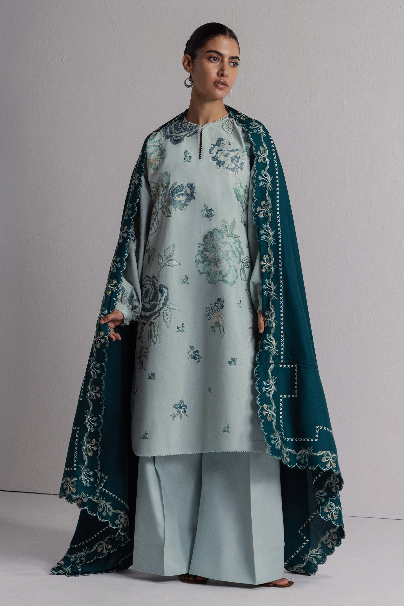 3-piece khaddar suit | Coco by Zara Shahjahan